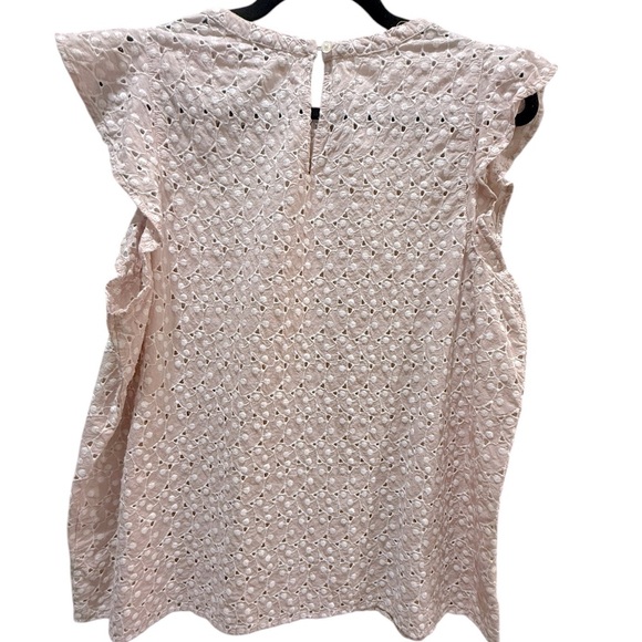 Loft eyelet flutter shell blouse size large excellent condition - Picture 6 of 7